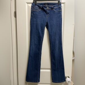 White House Black Market Boot Cut Blue Jeans